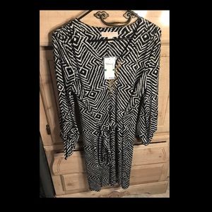 NWT Michael Kors Zebra Print Dress size Large